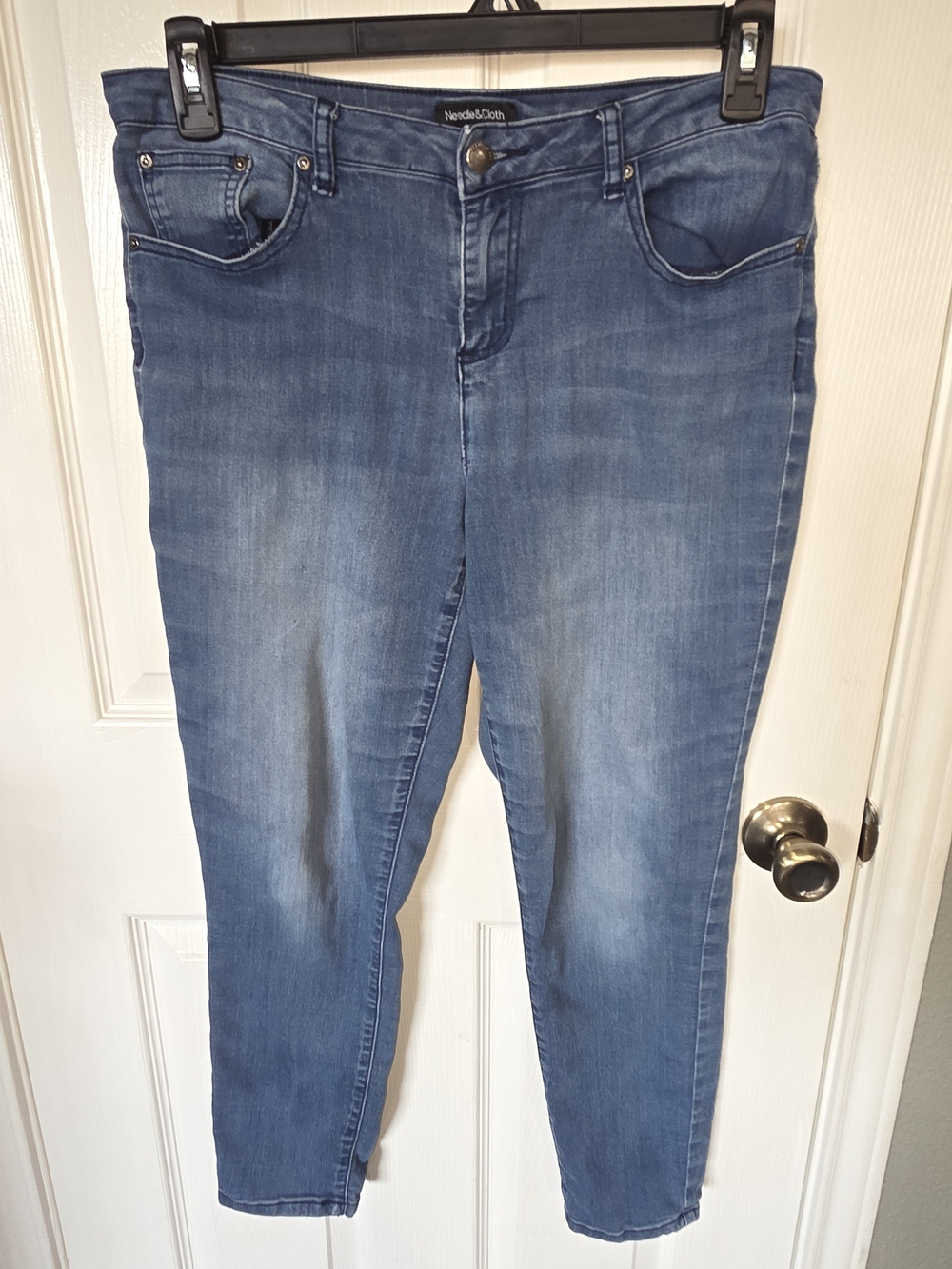 Viable High-Rise Skinny Jeans in Medium Blue